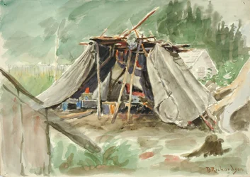 Campamento indio, Alaska, ca. 1880-1914