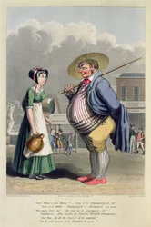 Anuncio del Champagne de Charles Wright, grabado por George Hunt, c.1827