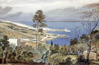 Vista de Argel, c.1835 (acuarela)