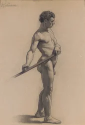 Estudio de la figura masculina, 1875