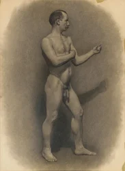 Estudio de la figura masculina, 1875