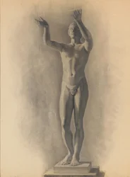 Estudio de la figura masculina, 1875