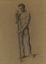 Estudio de la figura masculina, 1875