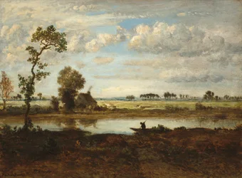 Paisaje con barquero