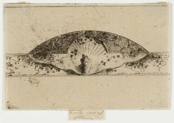 Júpiter y Alcmena Medallón, boceto para decoración de un marco