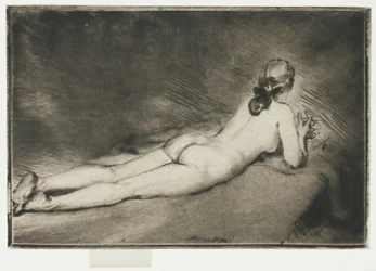 Figura desnuda acostada