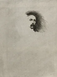 Retrato de Basil Gotto (versión en blanco y negro)