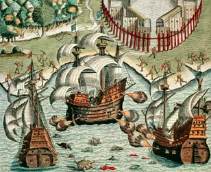 Batalla entre los franceses y portugueses en Buttugar