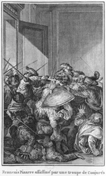 Francisco Pizarro asesinado por un ejército de conspiradores, 1541