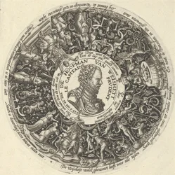 Retrato de Guillermo I de Orange, de una serie de diseños de Tazza, ca. 1588