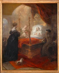 San Francisco de Paula profetizando un hijo a Luisa de Saboya ...