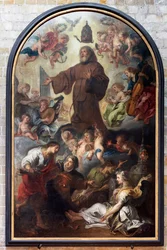 La exaltación o glorificación de San Francisco de Paula, Theodoor Van Thulden