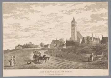 Vista del pueblo De Waal en Texel El pueblo de De Waal en Texel (título sobre el objeto)