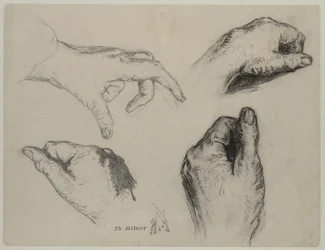 Estudio de manos (anverso)