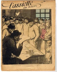 Portada de “El plato de mantequilla”, número 1, satírico en colores