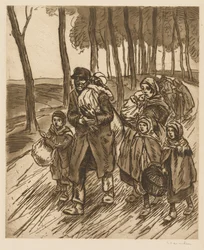 Familia de refugiados