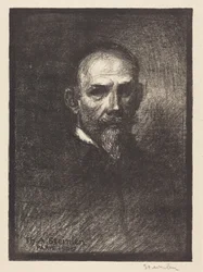 Autorretrato (Steinlen de frente, cabeza a la derecha)