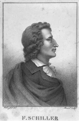 Friedrich Schiller (1759-1805) grabado por Massol (d.1831) (grabado)