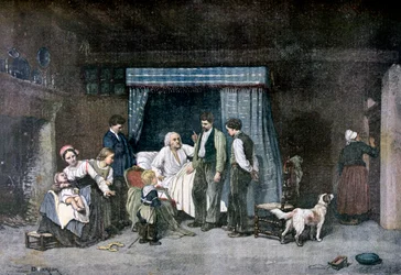 El trabajador y sus hijos, 1892