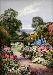 Cerca de Henley, Oxfordshire (acuarela sobre papel)