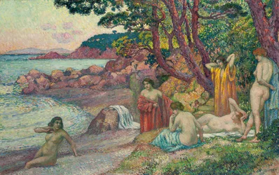 Bañistas en Cap Benat, 1909