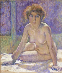 Mujer desnuda sentada, c.1912