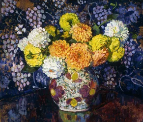 Jarrón de flores; Vase de Fleurs, 1907