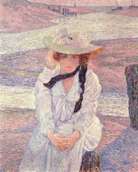 Joven mujer en la orilla del río Greve, 1901