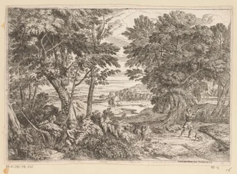 Paisaje arcádico con Kephalos y Prokris Suite de Paysages (título de la serie)