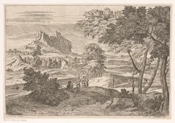 Paisaje arcádico con figuras y conejos
Suite de Paysages (título de la serie)