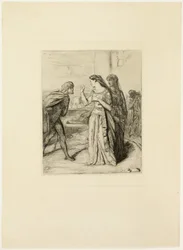 Por lo tanto, alégrate, Cassio, lámina seis de Othello