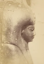 (detalle) del Sarcófago de la Reina Aah-Hotep