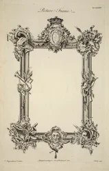 Diseño para un marco de imagen, pub. 1761 (grabado)