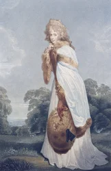 Eliza Farren, Condesa de Derby (c.1759-1829), grabado por Francesco Bartolozzi (1727-1815), publicado por Bull y Jeffreys