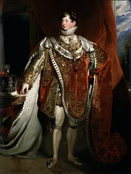 Retrato del Rey de Inglaterra Jorge IV (detalle)