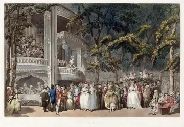 Vauxhall Gardens, Londres en el siglo XVIII