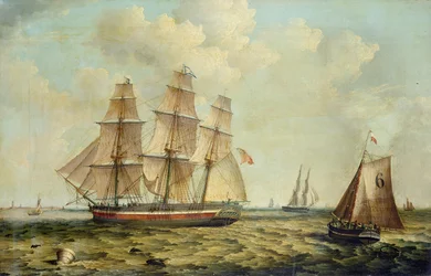 Barco de tres mástiles "Halcyon" de Hull