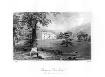 Parque Claremont, Esher, Surrey, siglo XIX