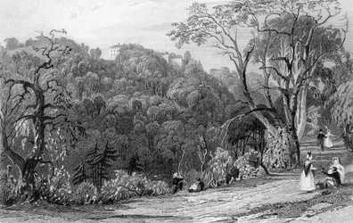 Castillo Eden Hall, Durham, 1833