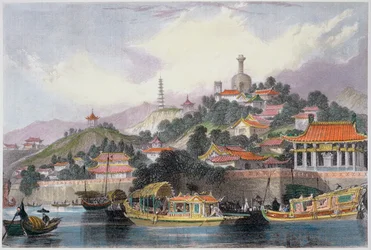 Jardín del Palacio Imperial, Pekín, China, 1843