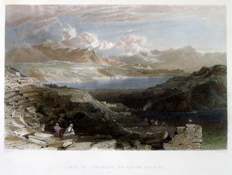 Tiberio (Galilea), en Palestina. C. 1837 (acuarela)