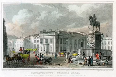 Mejoras, Charing Cross, Westminster, Londres, 1828