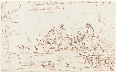 Figuras en un paisaje