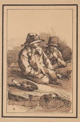 Figuras rústicas: Dos niños, 1801