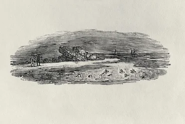Rocas con barcos costeros, c. 1801, de 