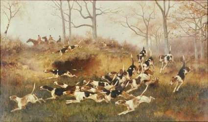 En plena caza, c.1880