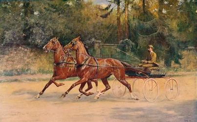 Pareja trotando de Walter Winans, 1900