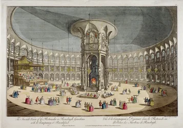 La Rotonda en los jardines de Ranelagh, Chelsea, Londres, c1750