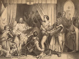 Ricardo Corazón de León perdonando a Bertrand De Gurdun, 1886