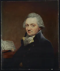 Editor de Johann Peter Salomon Joseph Haydn en Londres ... (óleo sobre lienzo)